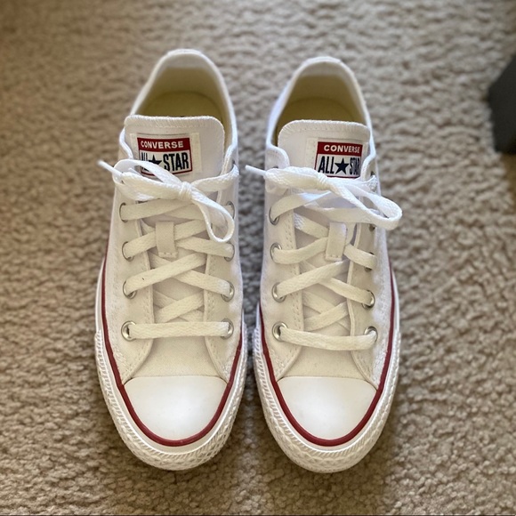 White low top converse